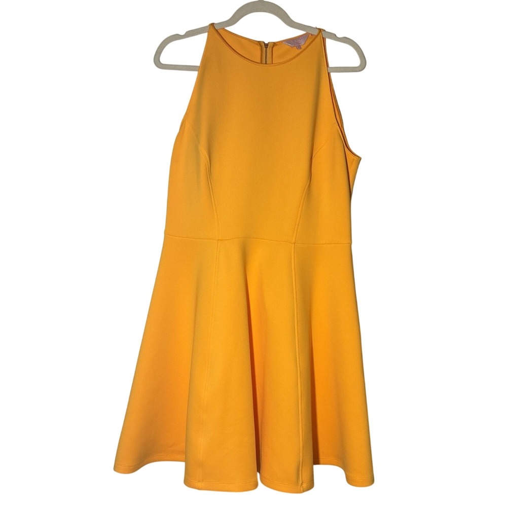 Ted Baker London Sew In Love Fit & Flare Sleeveless Dress Light Orange Size 4